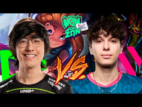 o TIN é a MELHOR ZOE QUE eu JÁ VI, TINOWNS vs ADAM - Loud no bootcamp do Worlds 2023