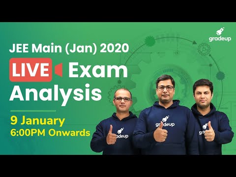 🔴JEE Main 2020 Paper Analysis (9th Jan) by Top Faculty: JEE Main Question Paper 2020 Video