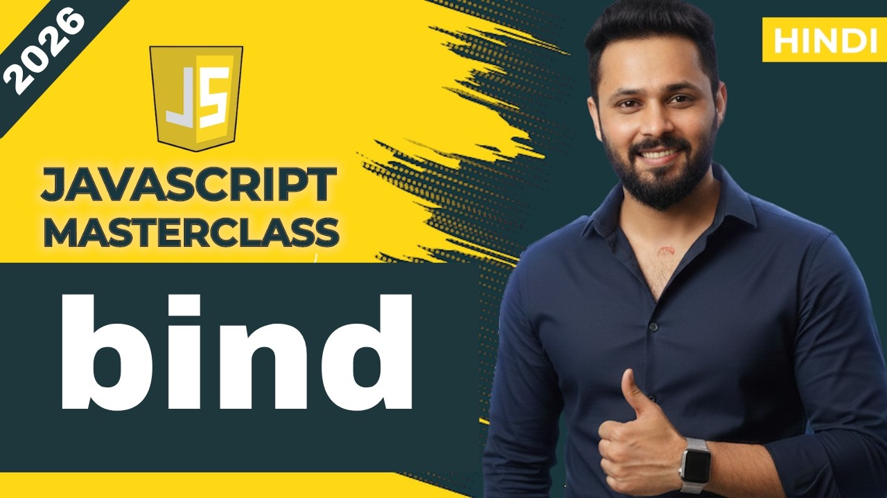 JavaScript Tutorial in Hindi #54 Bind Method Explained | Fix “this” Problem Easily