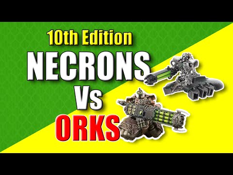 10th Edition Necron Destroyer Battle Report Vs Orks