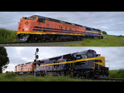 RailPower CLF2 & VR C501 Light Engine Movement To Dooen - PoathTV Australian Trains & Railways