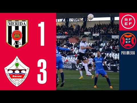 RESUMEN #PrimeraFederación | AD Mérida 1-3 UD San Sebastián de los Reyes | Grupo 1 | Jornada 21