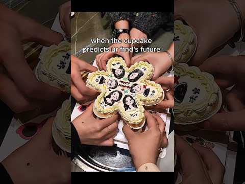 did the cupcake just predict his future?😭🤣