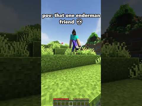 Insane Enderman friend reveal in Minecraft! 😱 #shorts