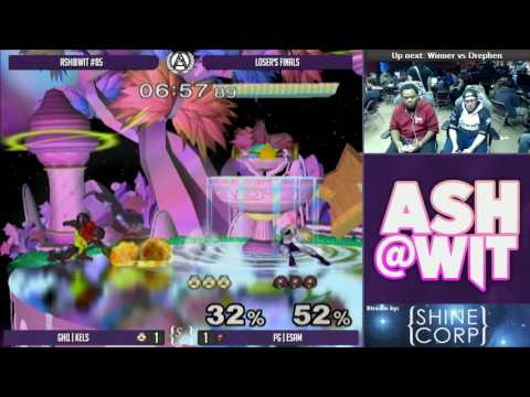 GHQ | Kels (Sheik, Fox) vs PG | ESAM (Samus) - ASH@WIT #85 Melee Loser's Finals