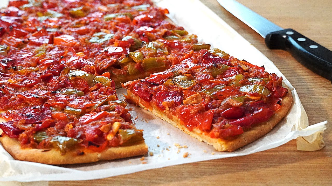 ¡No hace falta pizza! Coca VALENCIANA de tomate y atún con masa CRUJIENTE @DrOetkerReposteria