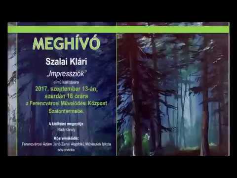 Szalai Klári "Impressziók" című kiállítására invitáló