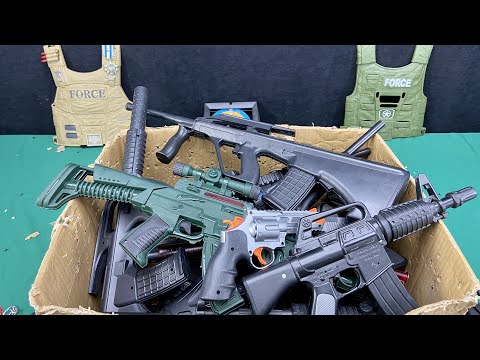 Box of Black Bead Rifles and Pistols - Surprise Toys in Box