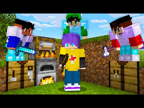 3 CAÇADORES vs 1 SPEEDRUNNER no Minecraft