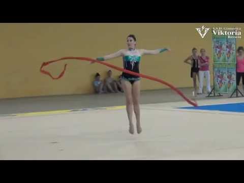 Isabella Nicolini nastro - A.S.D. Ginnastica Viktoria Brescia - Nazionali AICS 2014