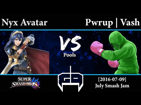[2016-07-09] Wii U - Nyx Avatar (Lucina) vs Pwrup | Vash (Little Mac) Pools