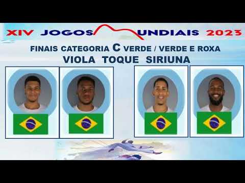 ABADÁ CAPOEIRA JOGOS MUNDIAIS 2023 CAT  C  VIOLA  VERDE  VERDE E ROXA