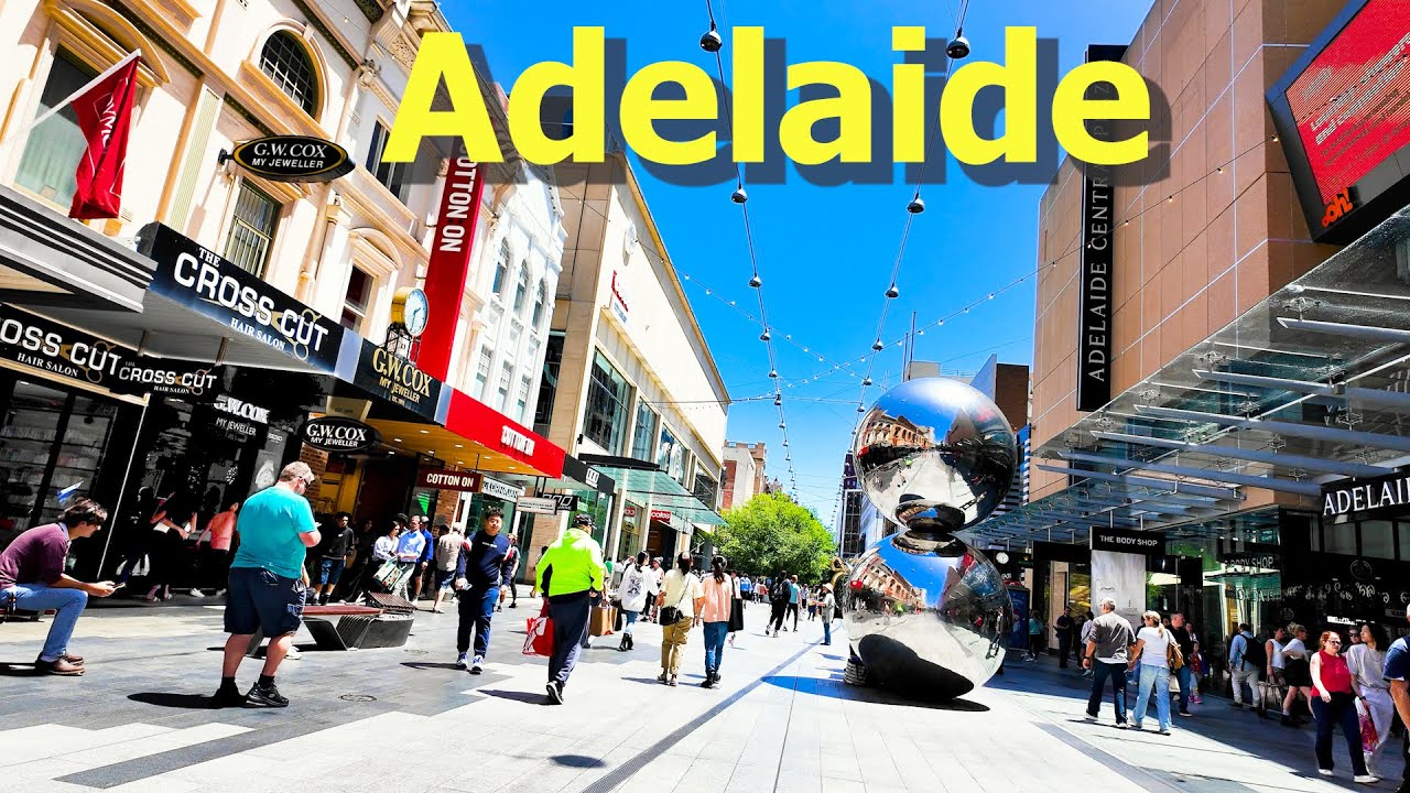 Embark on a walking tour across Rundle Mall.