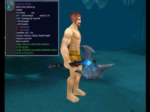 Shadowmourne / Shadow's edge 3D VIEW - World of warcraft patch 3.3