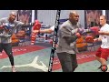 ROY JONES DROPPING BIG RIGHT HANDS & HOOKS IN TRAINING FOR MIKE TYSON! NEW LEAKED TRAINING FOOTAGE!