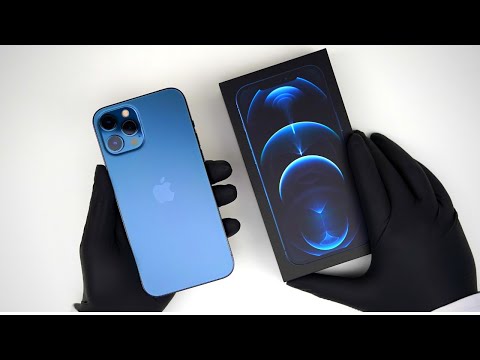 Apple iPhone 12 Pro Max Pacific Blue Unboxing + Gameplay - ASMR