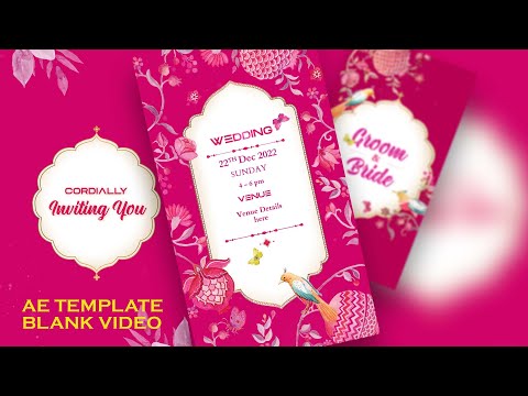 Wedding Invitation Template Whatsapp | Save the Date Video | BGM | AE Source File | Inspire Studio