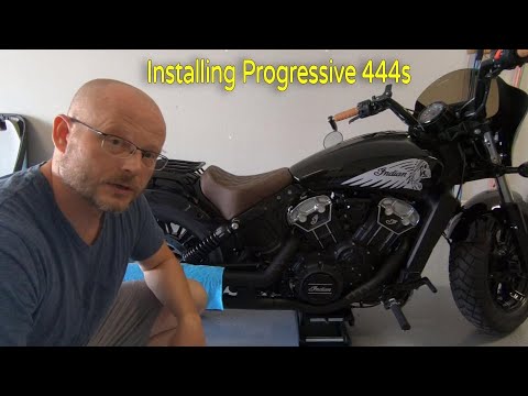 Installing Progressive 444s on an Indian Scout Bobber