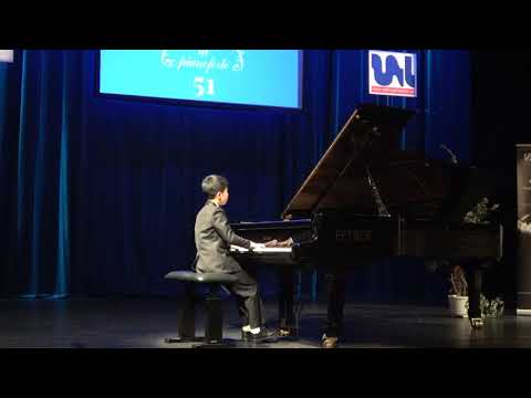 Houyue He, winner of Category II - Virtuosi per musica di pianoforte 51, 2nd round