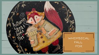 How to Paint a Whimsical Fox with Acrylics | Autumn Tutorial
