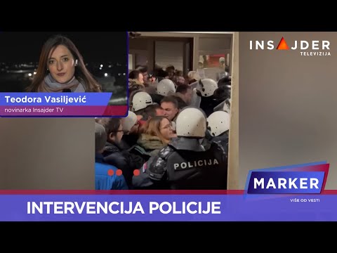 Policija upala na Filozofski fakultet u Novom Sadu - potisnula studente i građane van zgrade