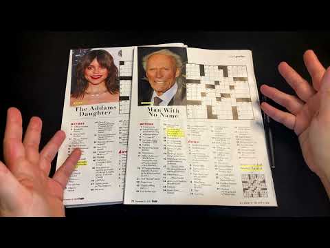 lofi asmr ~crossword double feature~ whisper