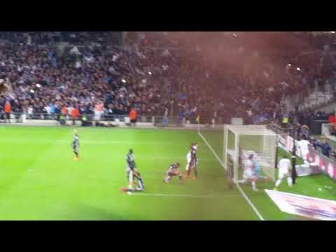 OM/OL But de Rolando du 18/03/2018 (Vue des tribunes)