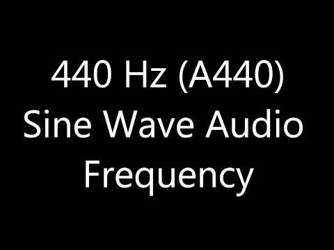 440 Hz Sine Wave Sound Frequency Tone for Tuning A440