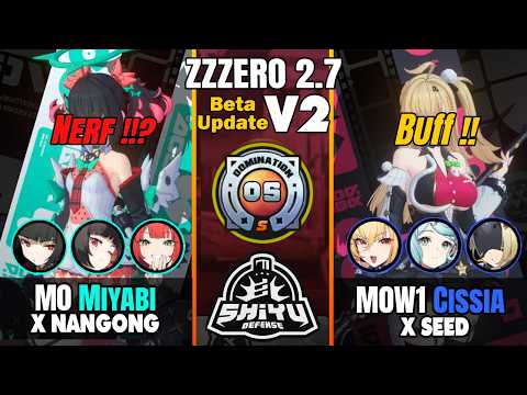 ZZZ 2.7 V2 Beta Update – Nangong Yu & Cissia Nerfed?! M0W1 Shiyu Gameplay Comparison Showcase