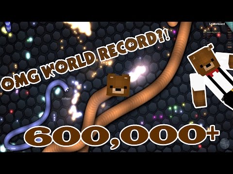 600,000K+ WORLD RECORD MASS | WORLD RECORD | JULY 2016 | Slither.io