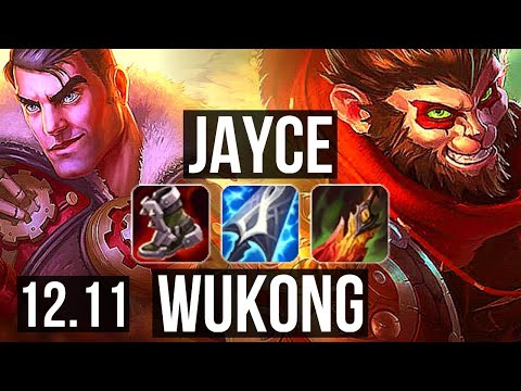 JAYCE vs WUKONG (TOP) | 11/2/8, 1.2M mastery | KR Master | 12.11