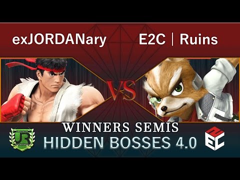 Hidden Bosses 4.0  WINNERS SEMIS - exJORDANary (Ryu) vs E2C | Ruins (Fox)