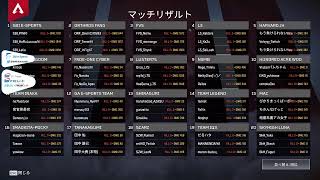 【ApexLegend】 elgato PLAYERS Cup supported by SCARZ 頑張ります