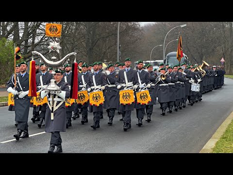 Yorckscher Marsch/Preußens Gloria: Wachbataillon BMVg/Stabsmusikkorps Bundeswehr Bellevue 21.03.2023