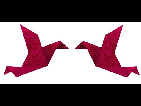 How to make a paper bird - Easy Tutorial (origami)
