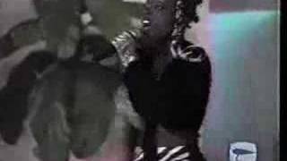 Kizzy Getrouw perfoms at Miss Caribbean 1997