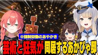 【あらなみマイクラ】あかぴゃの「芸術的な地下」に感動する栞葉としがりこ/あかぴゃの感性を「シリアルキラー」に例える栞葉るり【獅子堂あかり/栞葉るり/司賀りこ/千凛あゆむ/にじさんじ切り抜き】