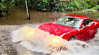 Fails Galore and Epic Close Calls || Vehicles vs Deep Water || Uk Flooding Compilation #4