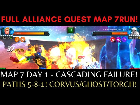 Full AQ Map 7 Run! Magneto(House Of X) Mini Boss! Day 1 - Cascading Failure!