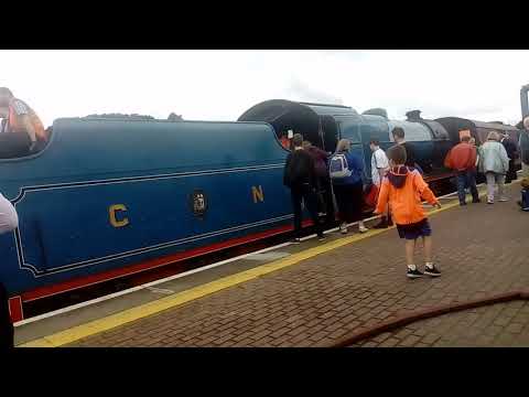 85 Merlin steam train at Drogheda county Louth