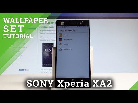 How to Set Wallpaper in SONY Xperia XA2 - Change Wallpaper |HardReset.Info.Info