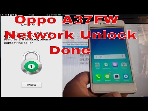 Oppo A37Fw Network Unlock Done Without Box Video