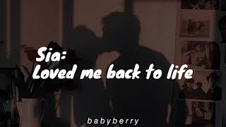 Sia: Loved me back to life (tradução)