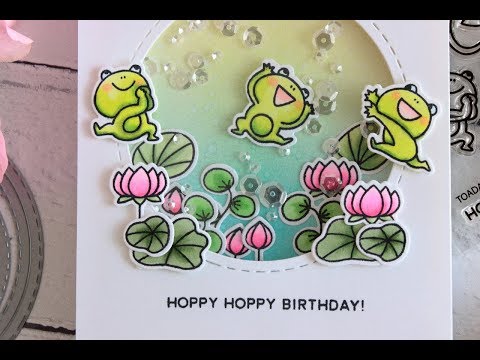 Birthday Shaker Card with Suspended Element + LIFE UPDATE