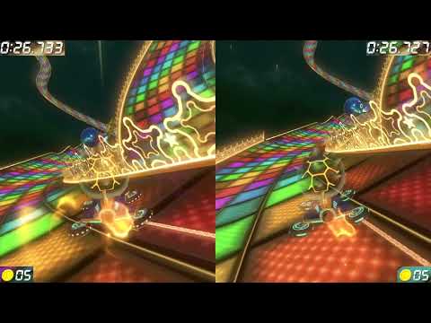 WR Tie - N64 Rainbow Road [200cc] - 0:57.259 - vƒ◆Jimmy-え vs HD★San (Mario Kart 8 Deluxe)