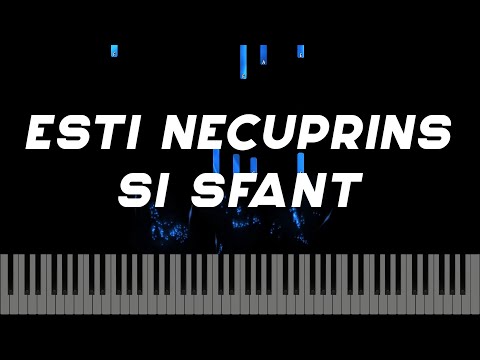 Esti necuprins si sfant -  Instrumental Pian - Negativ Pian - Tutorial #478