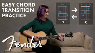 How To Transition Between G + C Chords | Major Chords | Fender