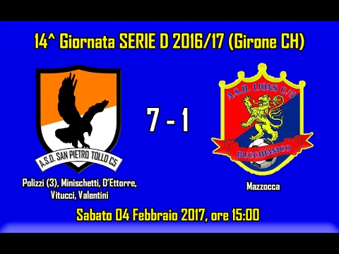 SAN PIETRO TOLLO C5 7 - 1 LIONS BUCCHIANICO (14^ Giornata Serie D 2016/17)