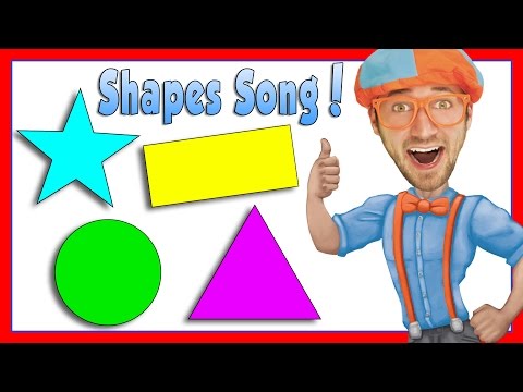 Learn Shapes for Kids with Blippi | The Shapes Song
