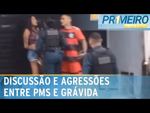 Grávida e companheiro trocam agressões com policiais militares no Pará | Primeiro Impacto (10/04/25)